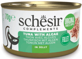 Schesir Hrana umeda pentru pisici cu ton si alge in jeleu 70 g