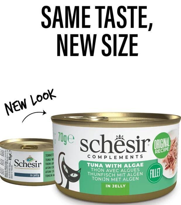 Schesir Hrana umeda pentru pisici cu ton si alge in jeleu 70 g