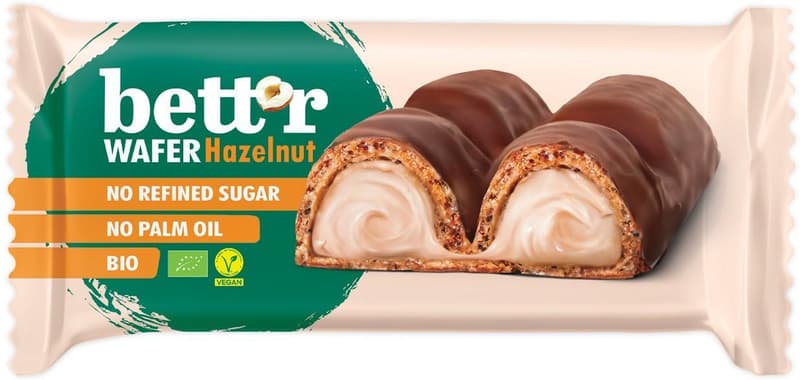 Bettr Wafer bar with hazelnut cream filling