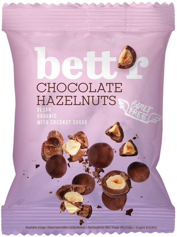 Bettr ECO Alune de padure acoperite cu ciocolata