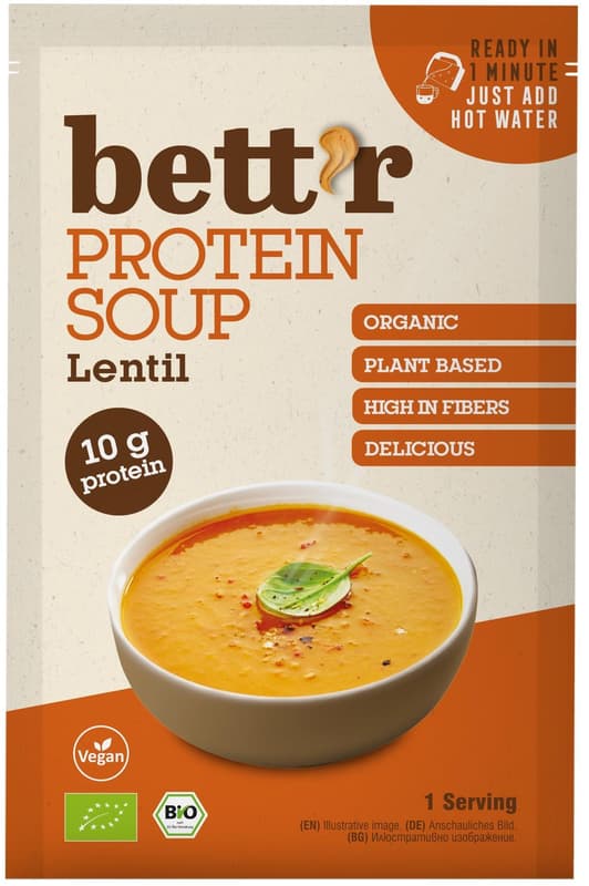 Bettr ECO Supa instant de linte bogata in proteine