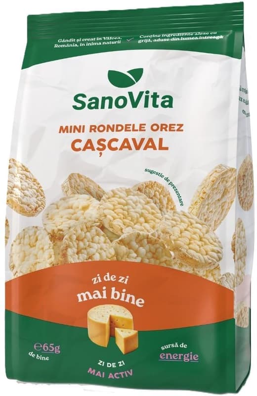 SanoVita Mini-rondele din orez cu cascaval