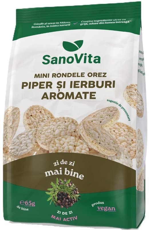 SanoVita Mini rice rings with pepper and herbs
