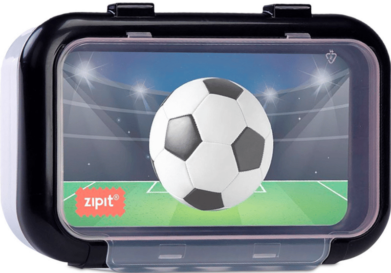 ZIPIT Cutie 2 compartimente, Recycled - Soccer Field
