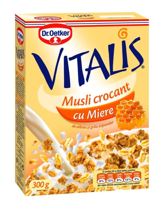 Dr.Oetker Vitalis Musli crocant cu miere