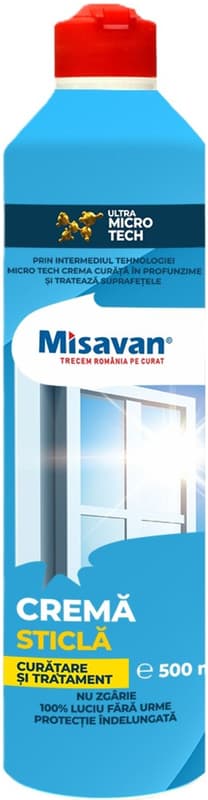 Misavan cream treatment for glass