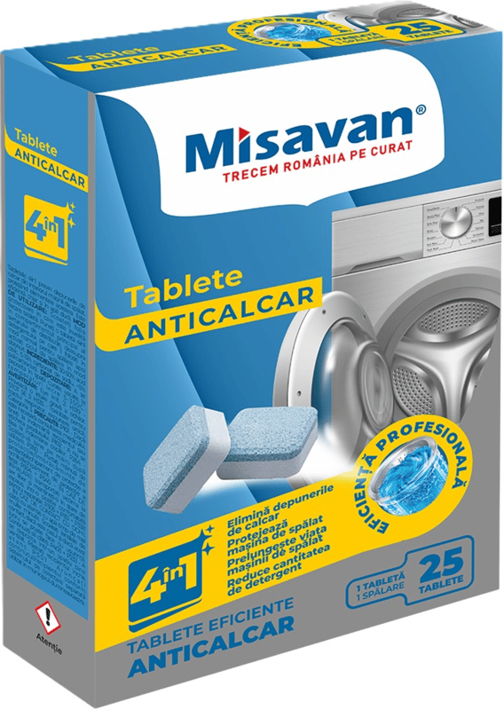 Misavan Anti-Limescale Tablets for Washing Machine 4in1