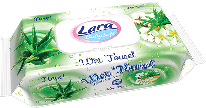 Lara Servetele umede, aloe vera, 80 buc