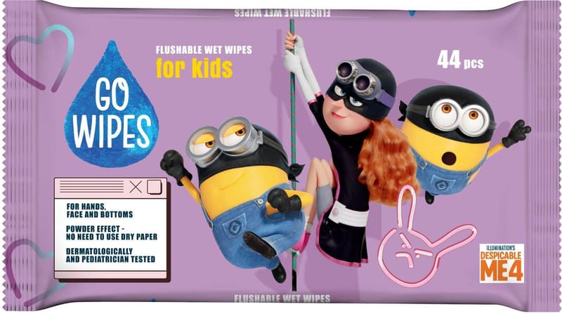 GoWipes Hartie igienica umeda, Minions