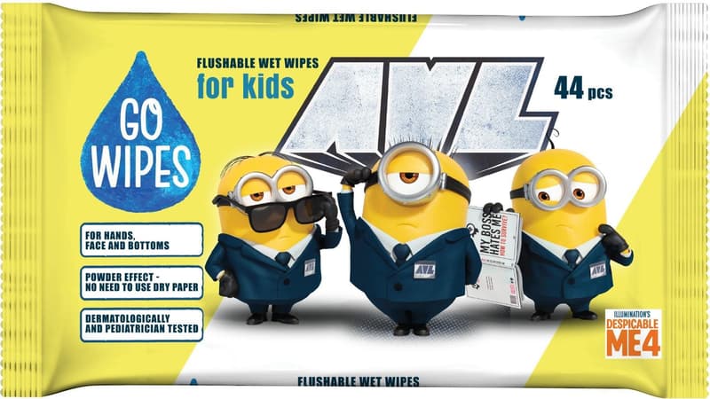 GoWipes Hartie igienica umeda, Minions