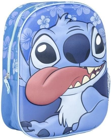 Cerda Stitch 3D Ghiozdan gradinita, 31cm, 1 compartiment, albastru