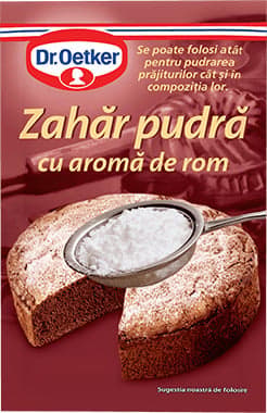 Dr.Oetker Zahar pudra cu aroma de rom