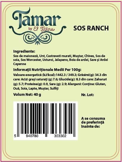 Tamar Ranch Sauce