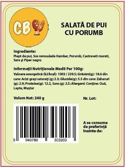 Crave Bites Salata de pui cu porumb