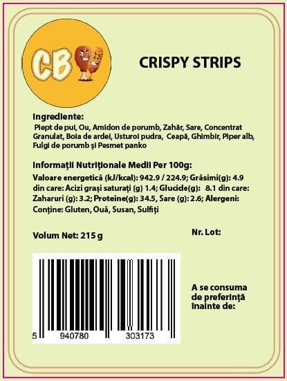 Crave Bites Crispy Strips 5 bucati