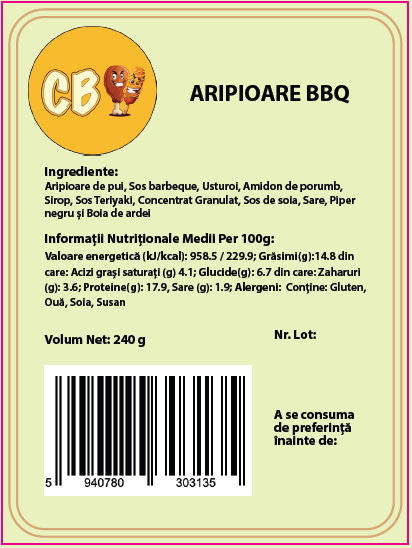 Crave Bites Aripioare BBQ 5 bucati