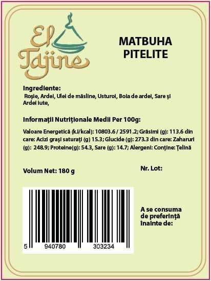 El Tajine Matbuha cu pitelite