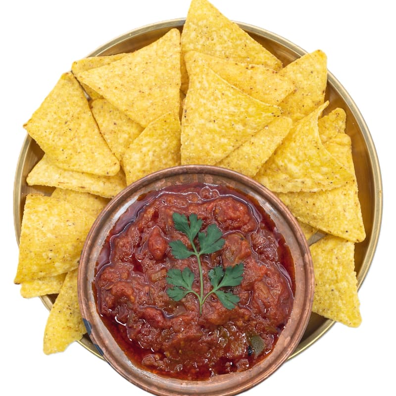 El Tajine Matbuha with nachos