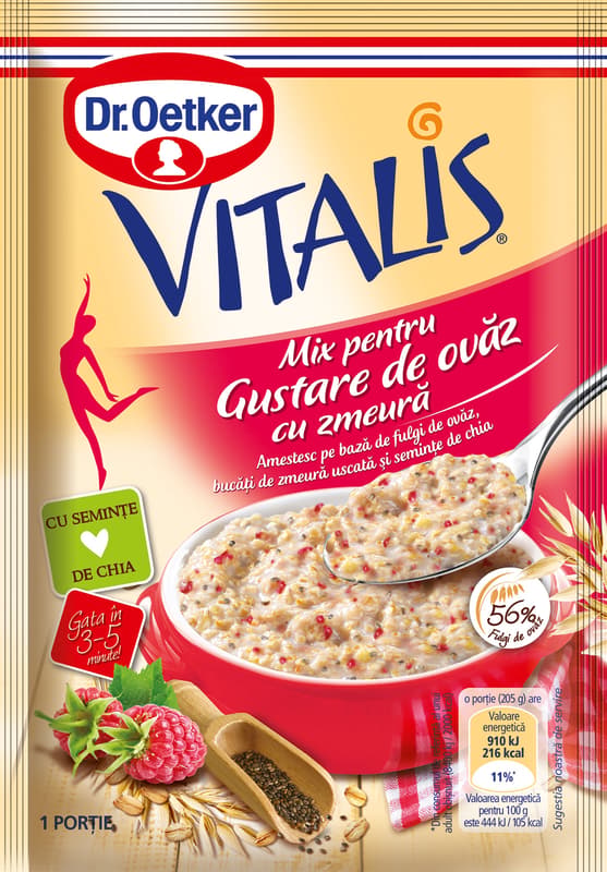 Dr.Oetker Vitalis Gustare de ovaz cu zmeura