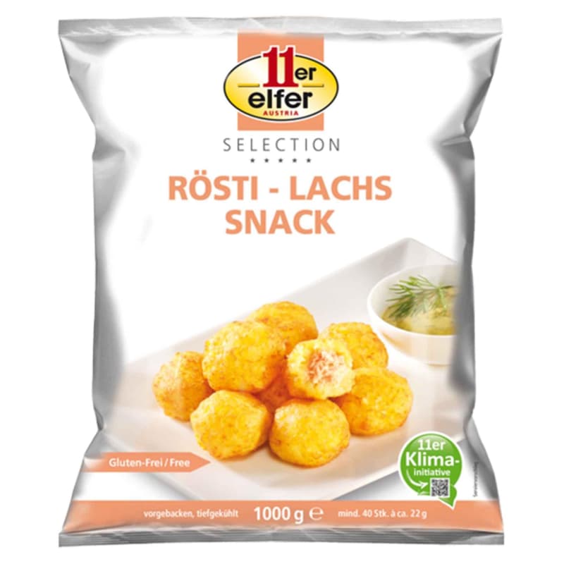 Potato balls with cream cheese and smoked salmon