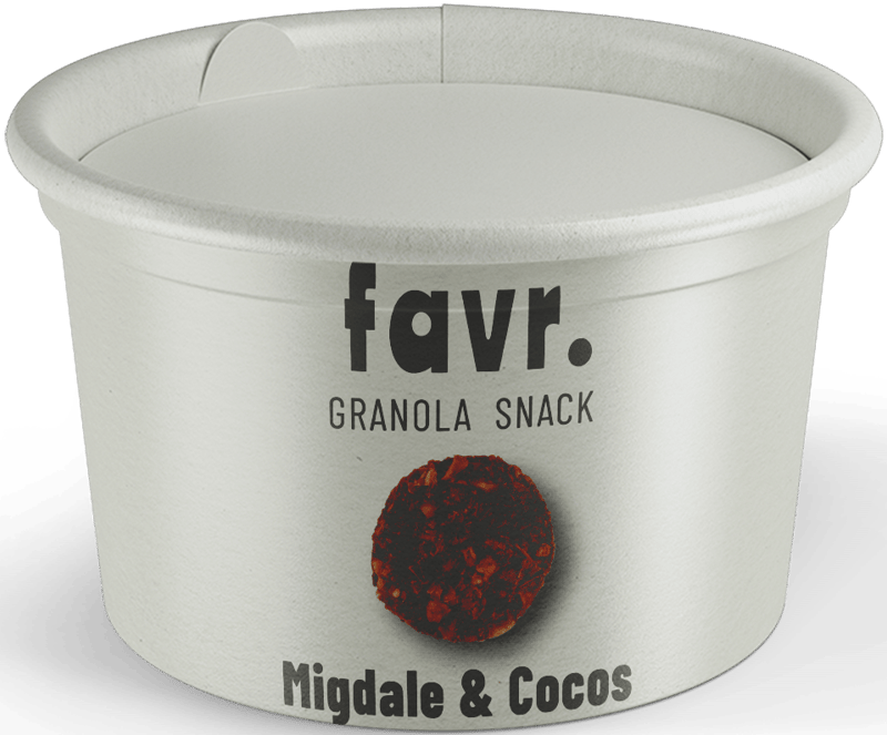 favr. Granola snack cu migdale & cocos
