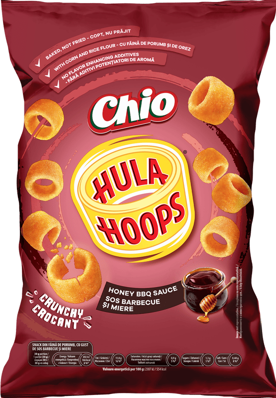 Hula Hoops Pufuleti cu sos barbecue & miere 70g