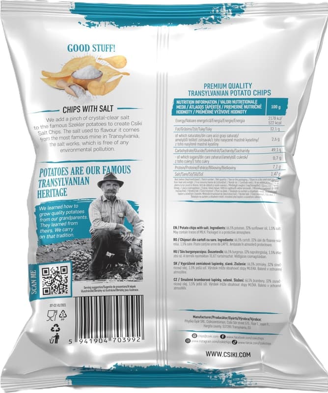 Csíki Chips with salt