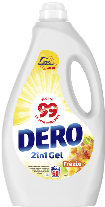 Dero 2In1 Auto Detergent lichid,  frezie, 60 spalari