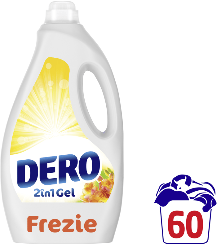 Dero 2In1 Auto Detergent lichid,  frezie, 60 spalari