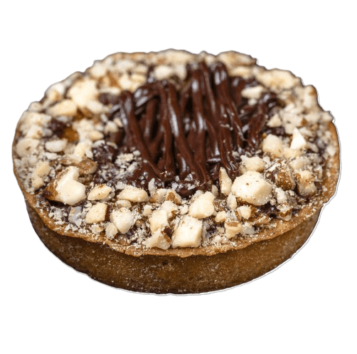 Atelierul de Tarte Mini tarta cu crema de ciocolata si fulgi de migdale (Frangipoire)