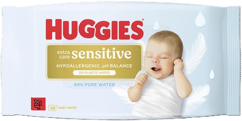 Huggies BW Pure Extra Sensitive Zero Plastic Servetele umede