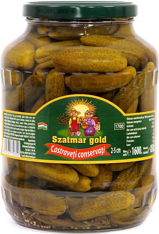 Szatmar Gold Castraveti murati in otet, 3-6 cm