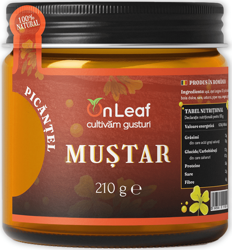 OnLeaf Mustar picantel, usor picant, cu putin caracter