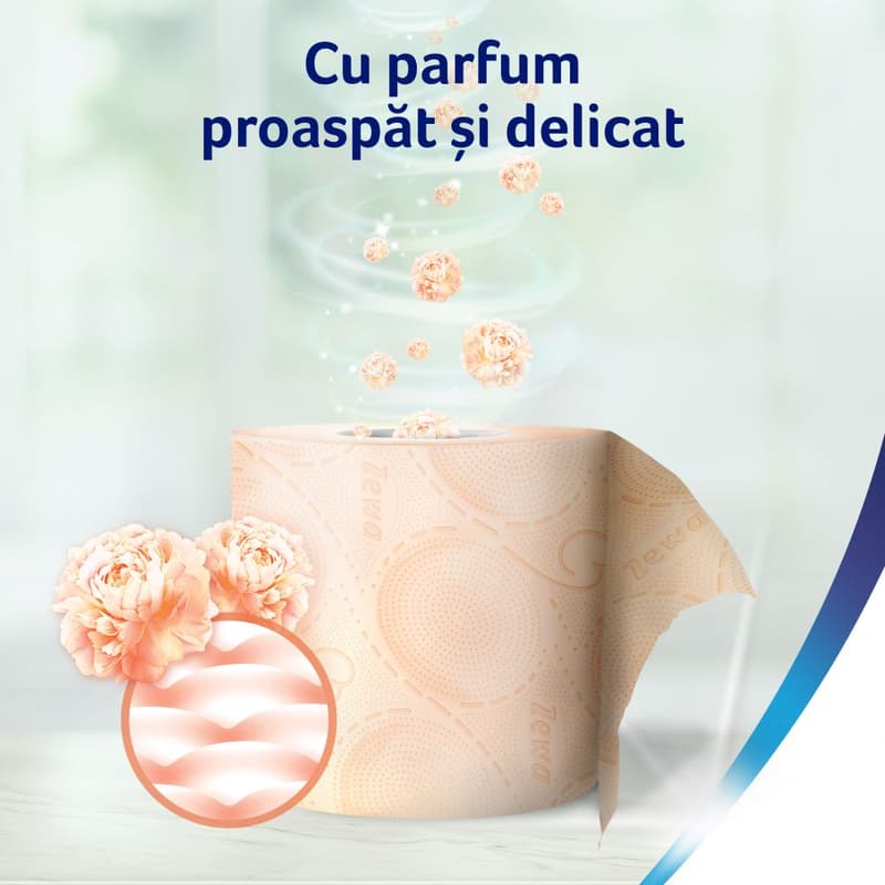 Zewa Deluxe Cashmere Peach Toilet Paper, 3-ply, 10 rolls