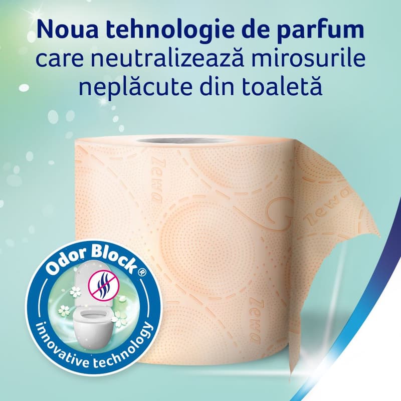 Zewa Deluxe Cashmere Peach Toilet Paper, 3-ply, 10 rolls