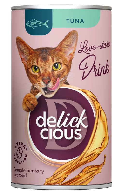 Delickcious Bautura cu ton pentru pisici adulte