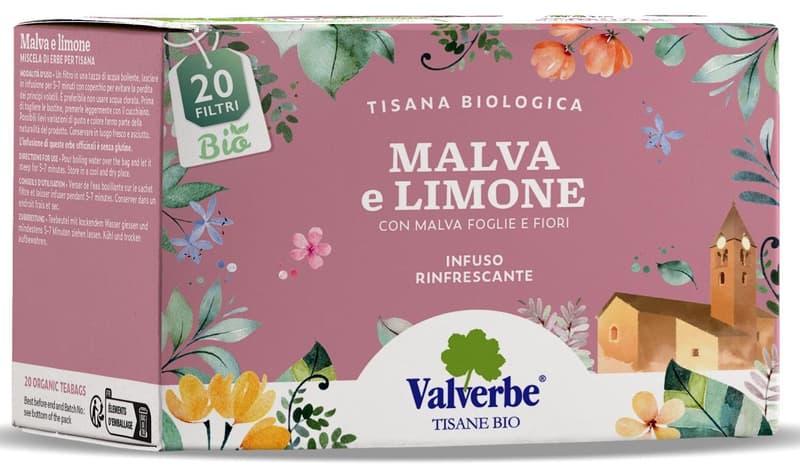 Valverbe ECO Ceai din nalba si lamaie 20 pliculete