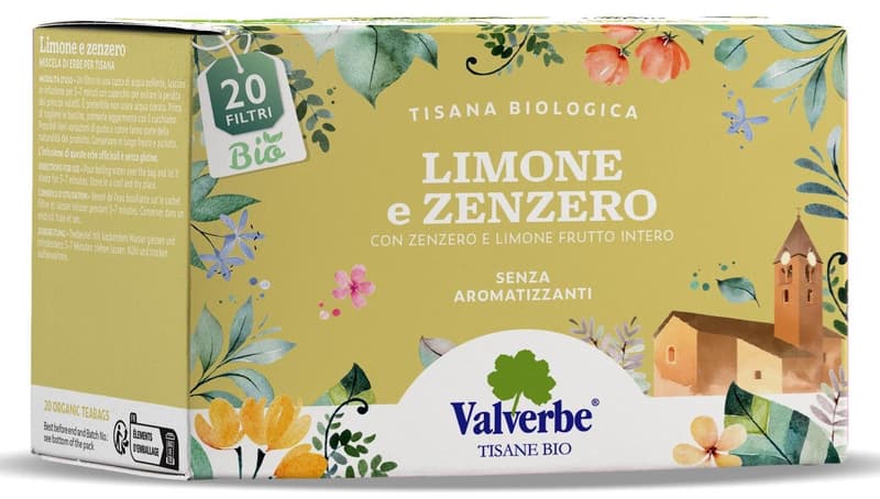 Valverbe ECO Tea with lemon and ginger 20 sachets