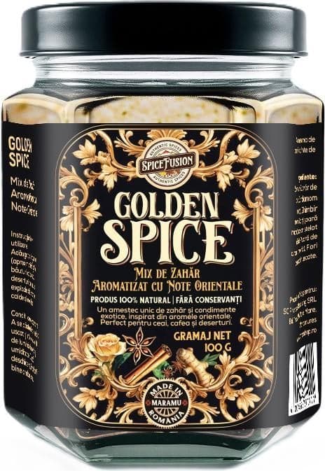 SpiceFusion Golden Spice Mix de zahar aromatizat cu note orientale
