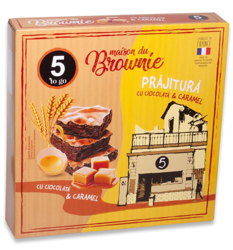 5 to go Brownie cu Ciocolata si Caramel
