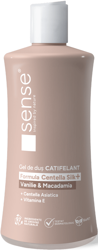 SENSE CentellaSilk+ Gel de dus , vanilie & macadamia