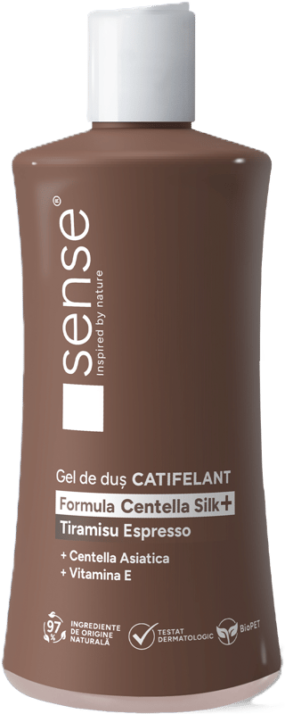 SENSE CentellaSilk+ Gel de dus, tiramisu espresso, 330ml