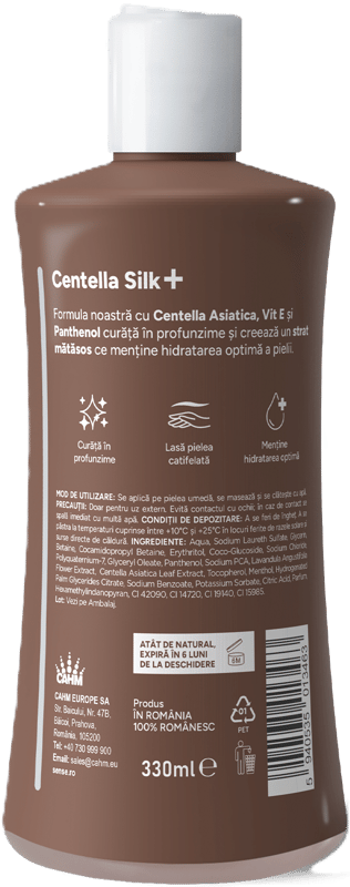 SENSE CentellaSilk+ Gel de dus, tiramisu espresso, 330ml