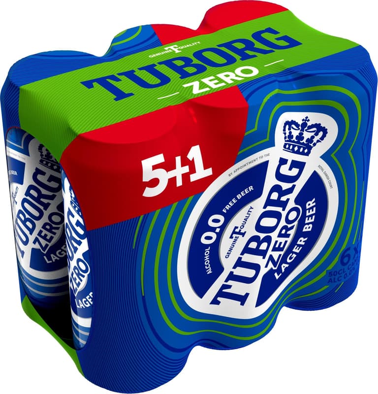 Tuborg Bere fara alcool 5+1pack doza