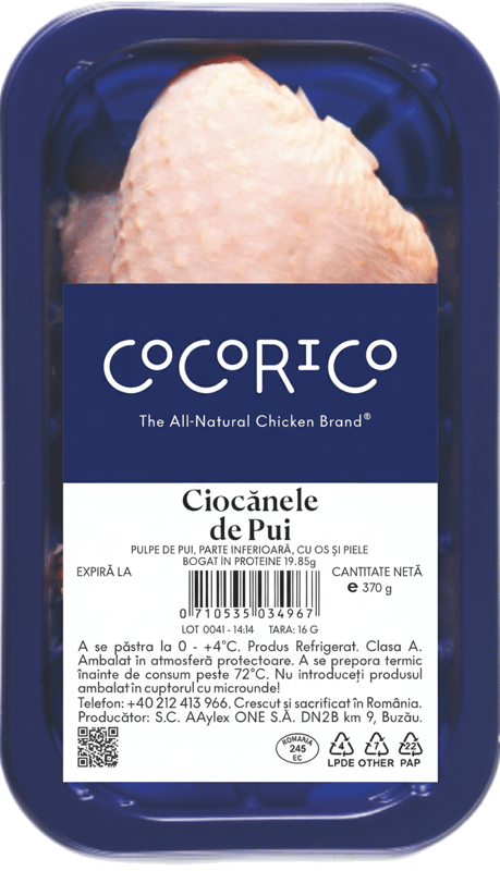 COCORICO Ciocanele de pui cu os si piele