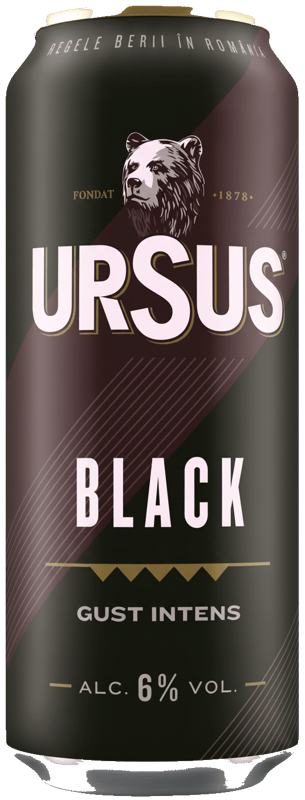 Ursus Black Dark Beer can