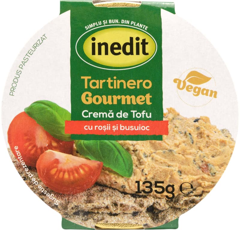 Inedit Gourmet Tofu Spread with Tomato and Basil