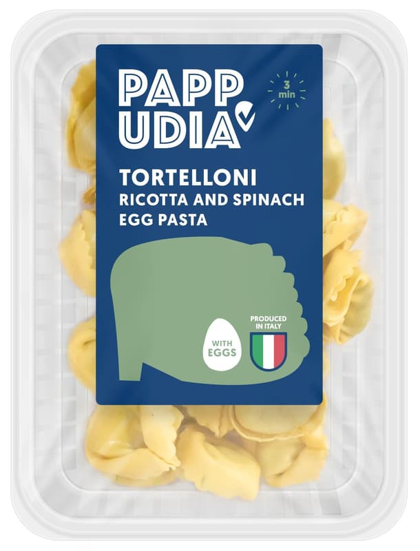 Pappudia Tortelloni cu ricotta si spanac