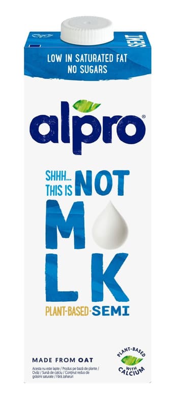 Alpro bautura din ovaz, Shh this is not mlk, semi