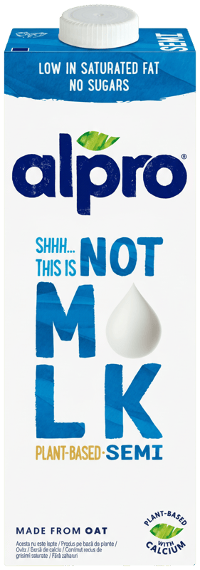 Alpro bautura din ovaz, Shh this is not mlk, semi